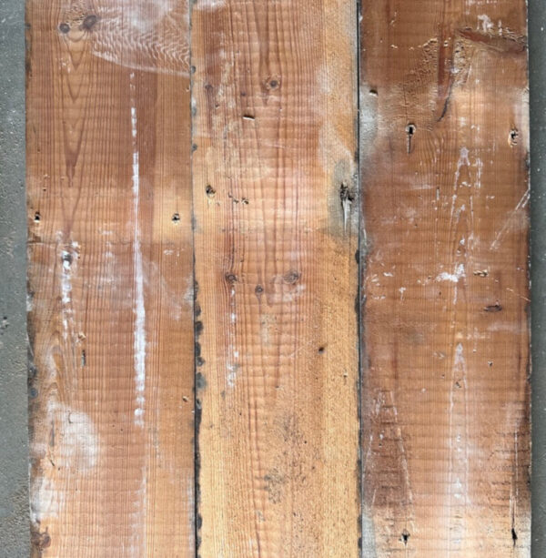 Reclaimed 145mm floorboard (rear of boards)