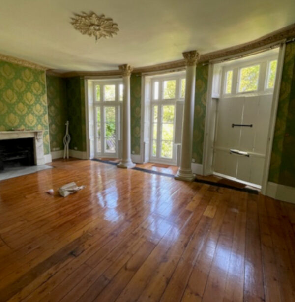 Georgian floorboards before reclamation