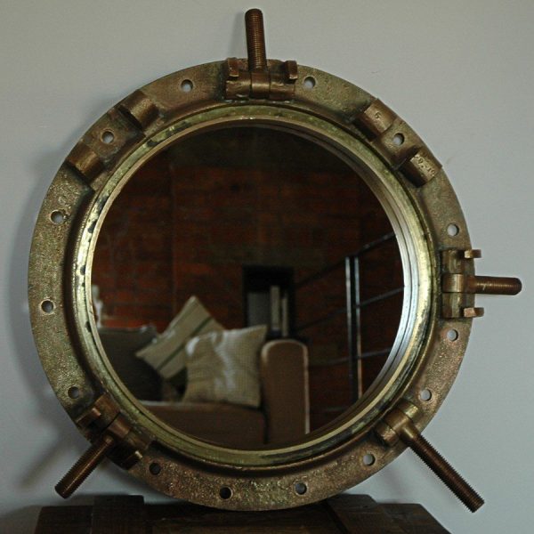 Bronze Marine Porthole Mirror