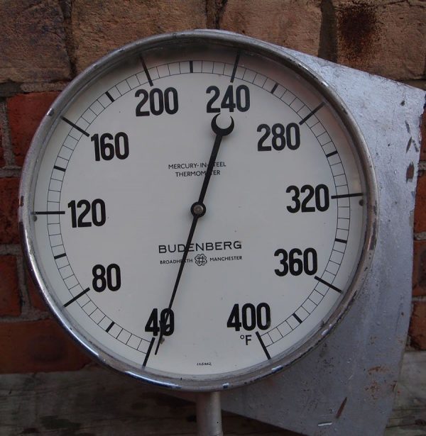 Industrial Budenberg thermometer gauge