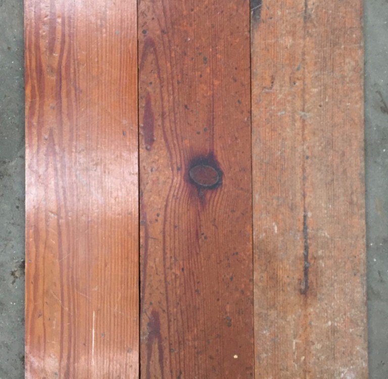 Reclaimed Pitch Pine Floorboards 145mm Encore Reclamation