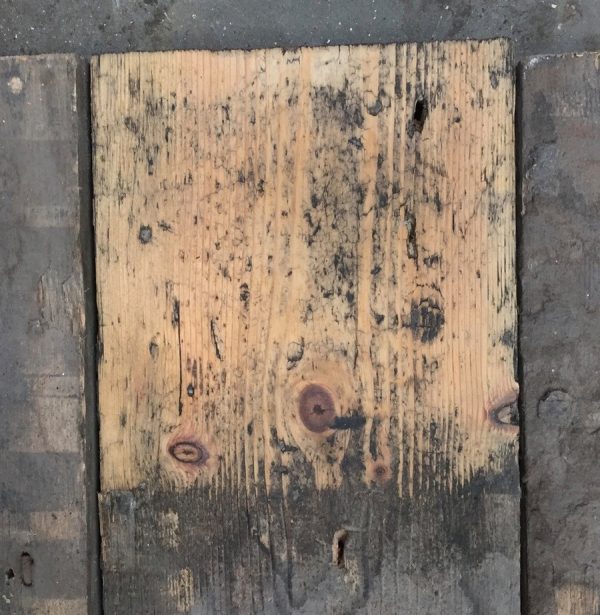 Reclaimed industrial floorboards