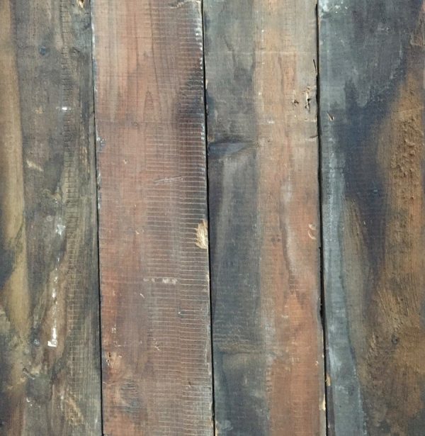 Mixed depth reclaimed wall cladding