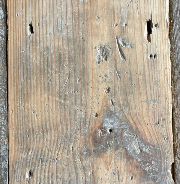120mm reclaimed floorboards (lightly sanded section)