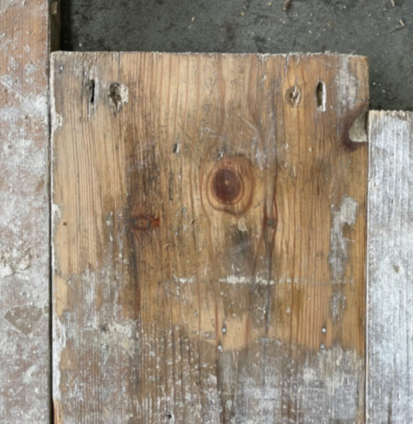 Reclaimed 148mm floorboards (lightly sanded section)