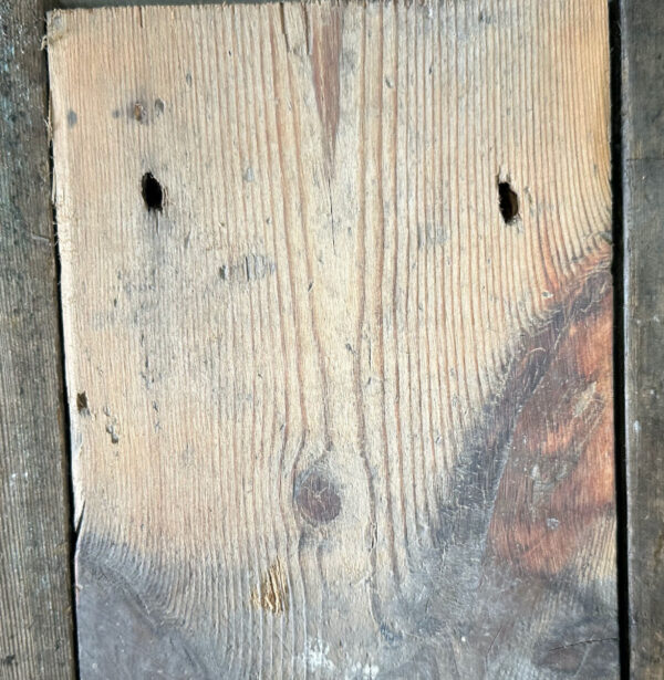 Reclaimed 148mm floorboards (lightly sanded section)