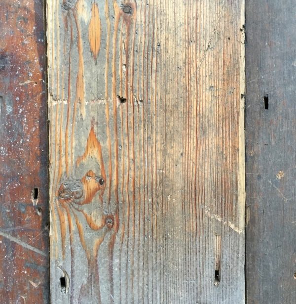 Victorian floorboards (sanded section)