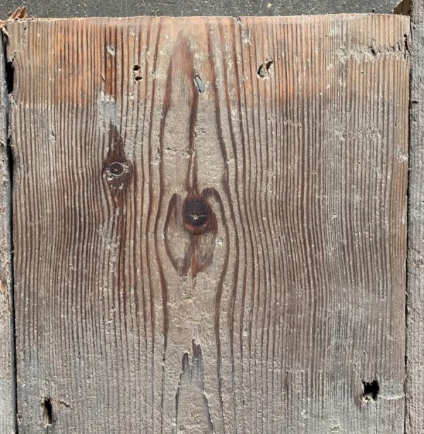 Reclaimed floorboards 170mm (lightly sanded section)