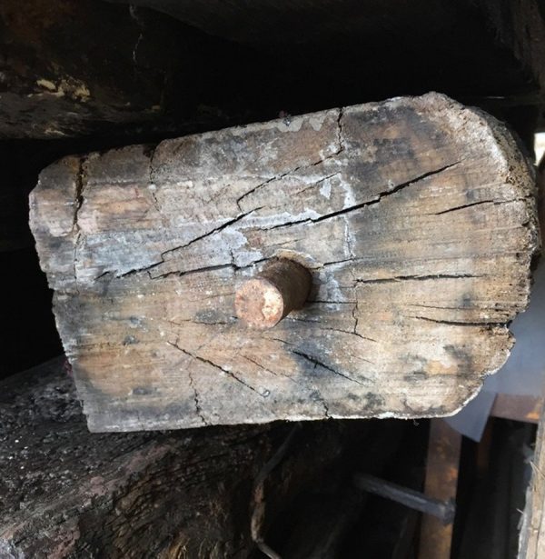 Antique oak beams