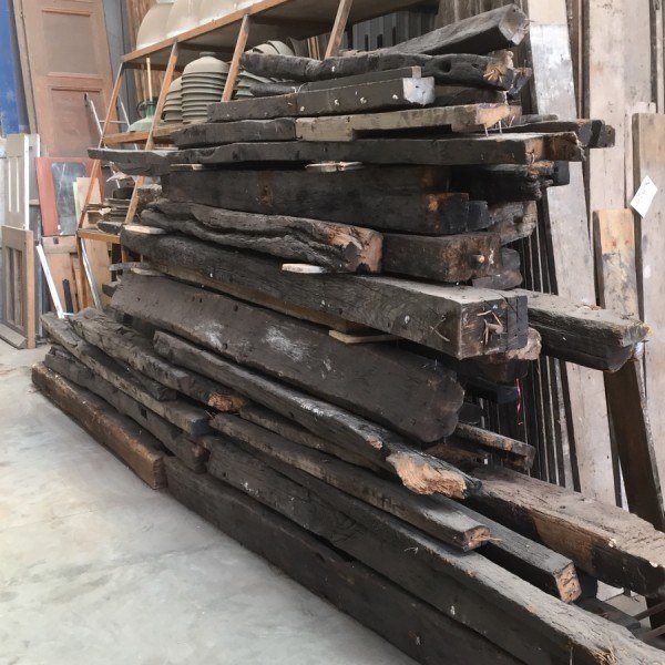 Reclaimed oak beams Encore Reclamation