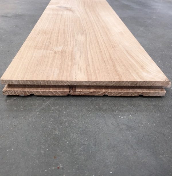 180mm x 20mm solid rustic oak