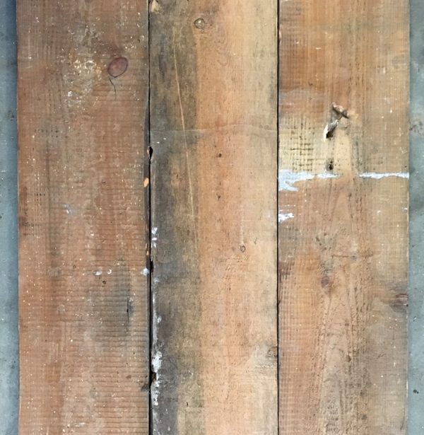 Re-sawn 155mm floorboards (rear of boards)