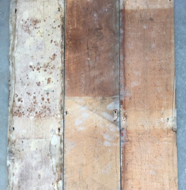 Reclaimed 170mm floorboard (rear of boards)