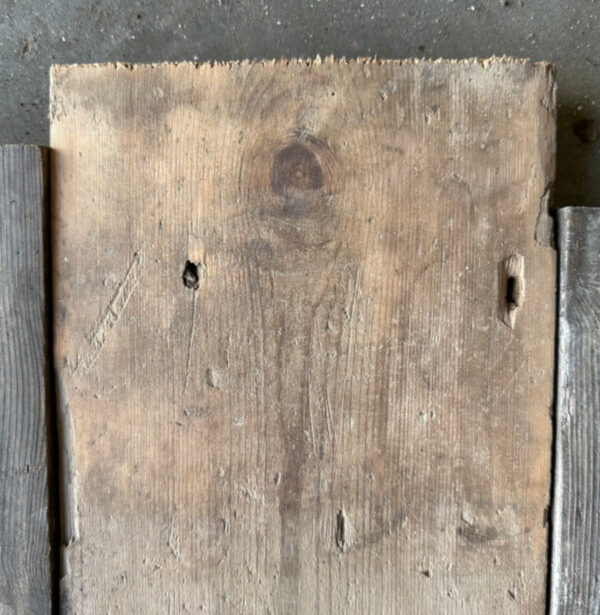 Reclaimed 170mm floorboards (lightly sanded section)