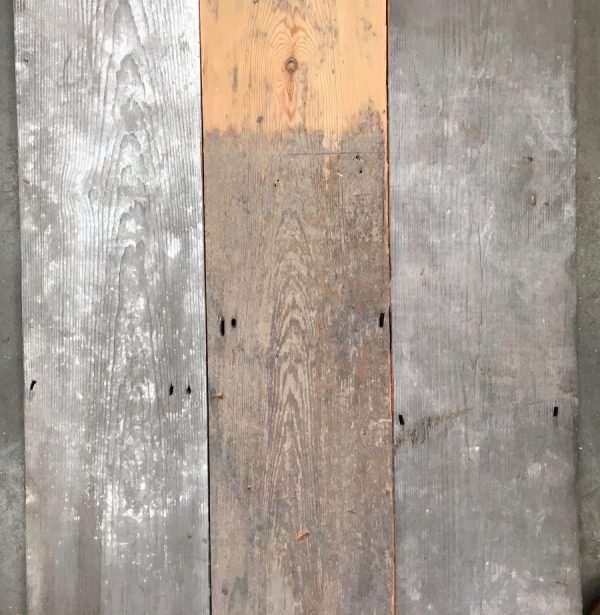 Reclaimed 152mm floorboards.