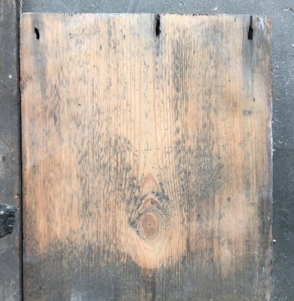 Reclaimed roofboard 230mm (lightly sanded section)