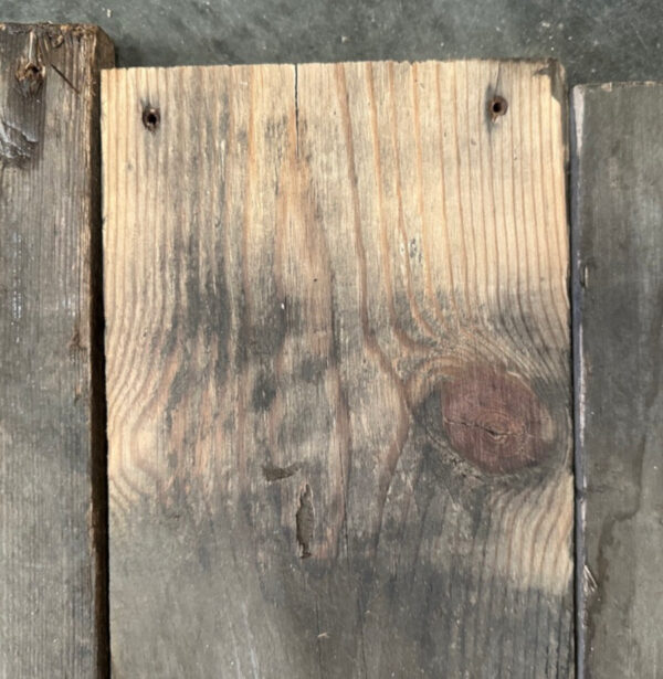 Reclaimed 155mm floorboards (lightly sanded section)