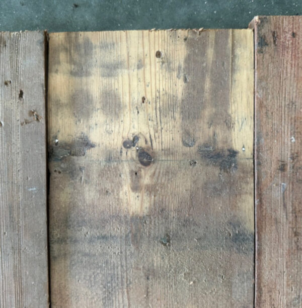 Reclaimed 170mm floorboard (lightly sanded section)