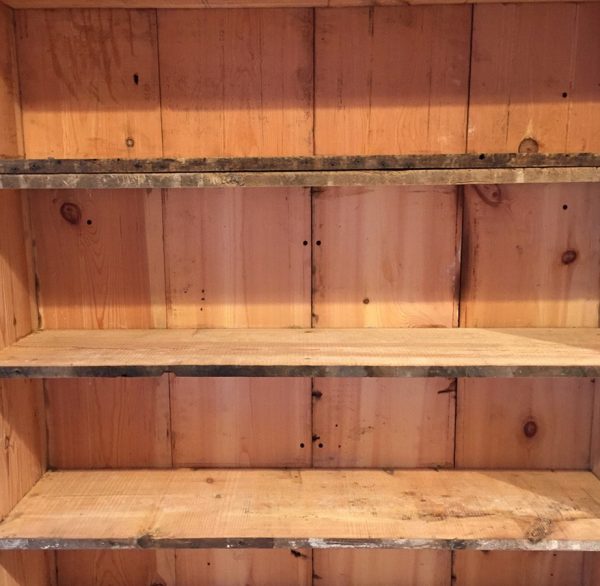 Reclaimed timber bookshelf