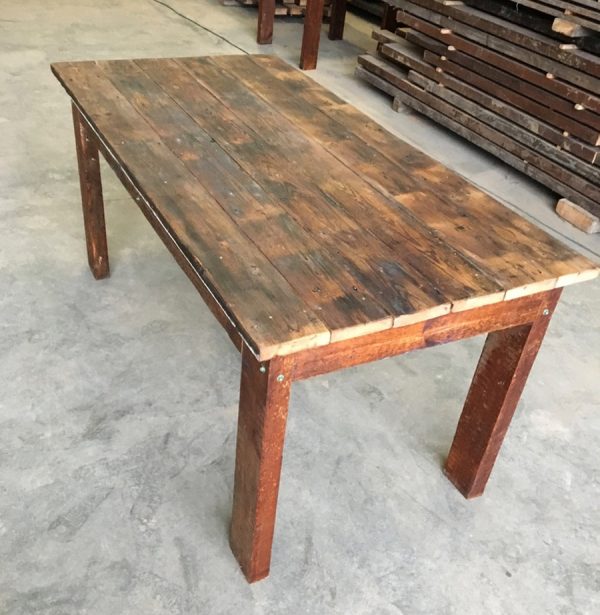 Reclaimed timber table 6 seater