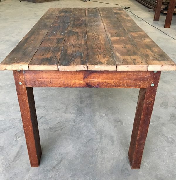 Reclaimed timber table 6 seater