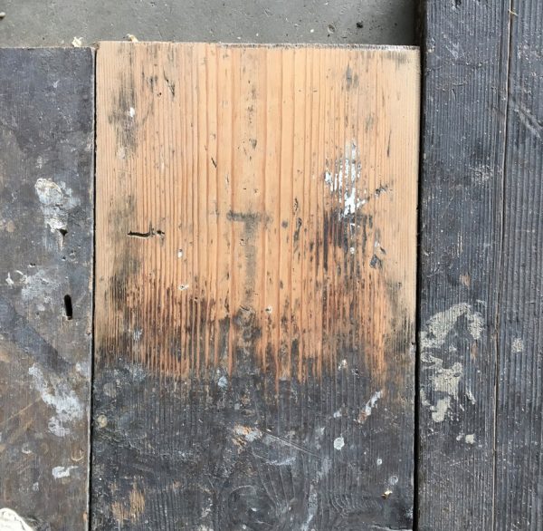 Reclaimed floorboards 162mm (lightly sanded)