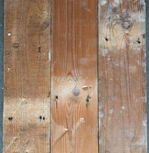Reclaimed pine strip 100mm (rear of boards)