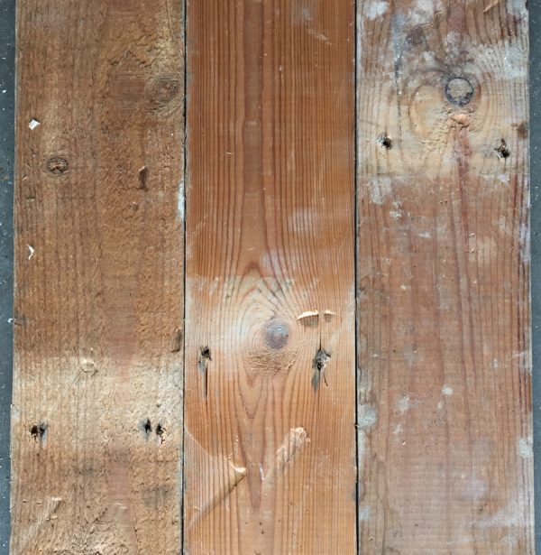 Reclaimed pine strip 100mm (rear of boards)