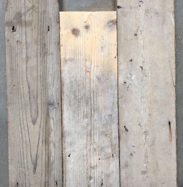 Reclaimed pine floorboards 125mm