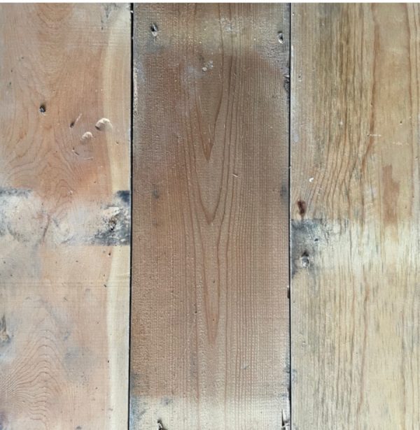 Reclaimed floorboards 145mm (rear of boards)