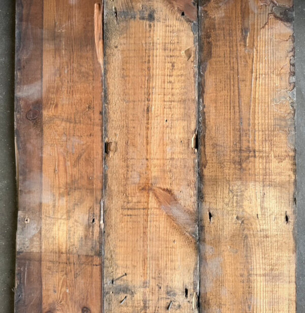 Reclaimed 145mm floorboards (rear of boards)