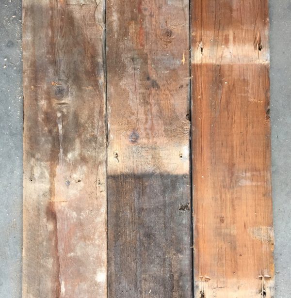 Reclaimed pine floorboards 125mm