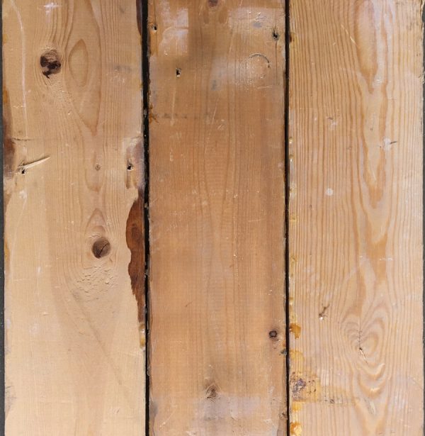 Reclaimed 118mm floorboards (rear of boards)