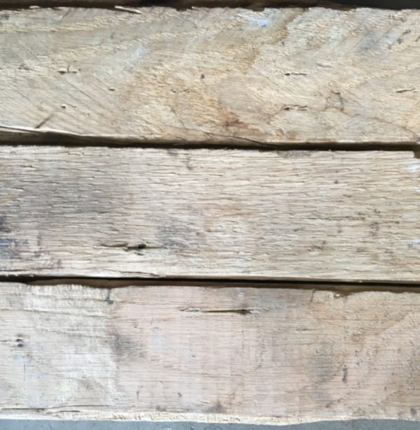 Reclaimed oak block (rear of blocks)