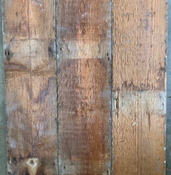 Reclaimed 160mm floorboards (rear of boards)
