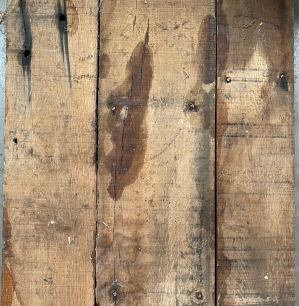 Georgian oak floorboards (rear of boards)