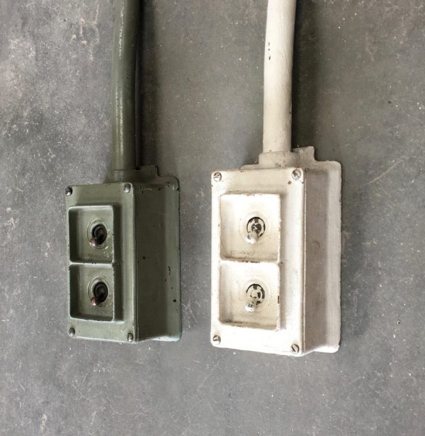 Vintage industrial light switch