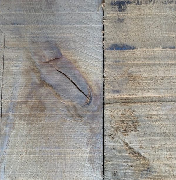 Rough sawn oak cladding