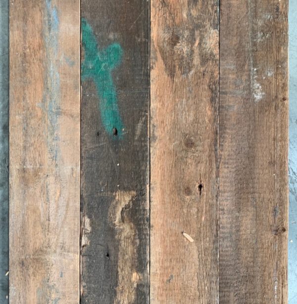 Reclaimed 128mm re-sawn (rear of boards)