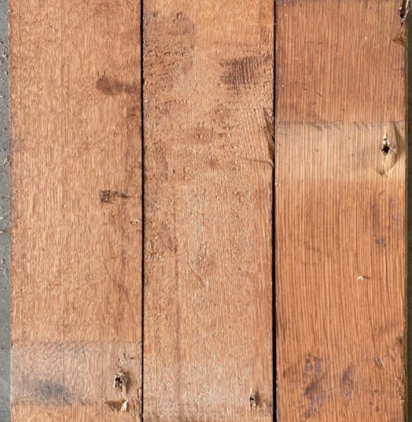 Reclaimed oak strip 102mm (rear of boards)