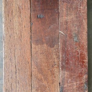 Reclaimed mahogany strip flooring