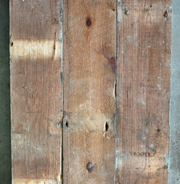 Reclaimed 132mm floorboards (rear of boards)