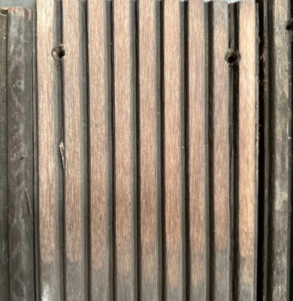 Reclaimed 140mm ipe decking (lightly sanded section)